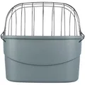 Następne zdjęcie produktu Plastikowa skrzynia z drucianą pokrywą na rower (kierownica), 42 x 39 x 30 cm, szara (do 5 kg)