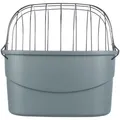 Następne zdjęcie produktu Plastikowa skrzynia z drucianą pokrywą na rower (kierownica), 42 x 39 x 30 cm, szara (do 5 kg)