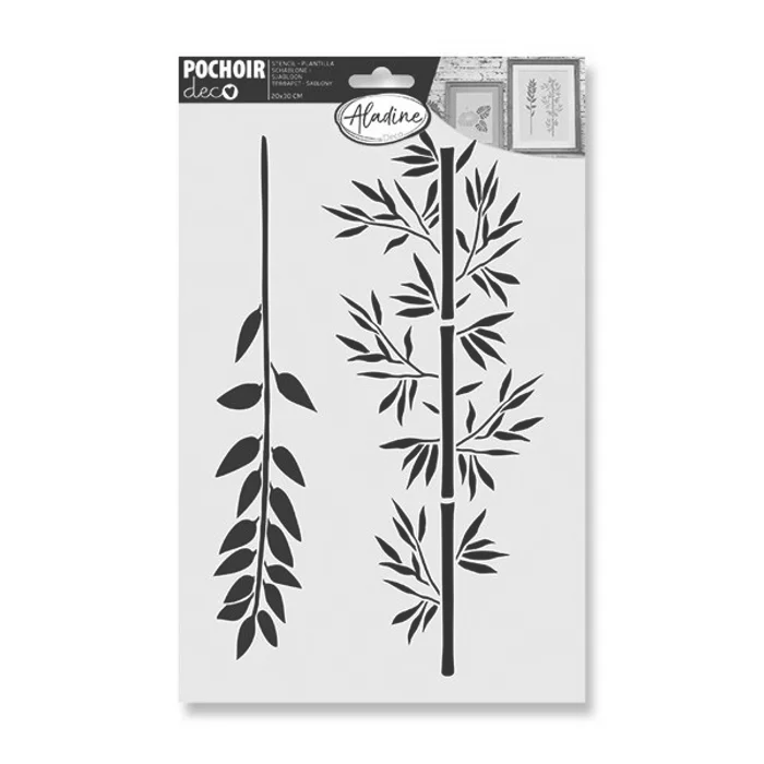 Główne zdjęcie produktu Plastová šablona AladinE - Větve 20 x 30 cm