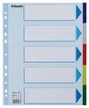 Plastikowe separatory kolorów Esselte, A4 Maxi, Mix kolorów