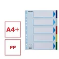 Plastikowe separatory kolorów Esselte, A4 Maxi, Mix kolorów