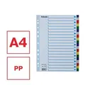 Plastikowe separatory kolorów Esselte, A4, Mix kolorów