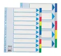 Plastikowe separatory kolorów Esselte, A4, Mix kolorów
