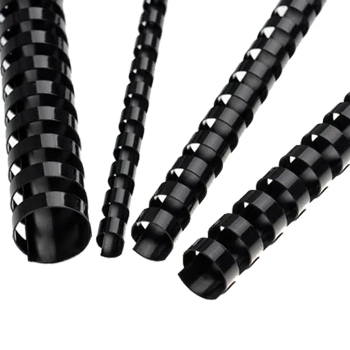 Główne zdjęcie produktu Plastové hřbety pro vazbu 19 mm [100 ks] černé