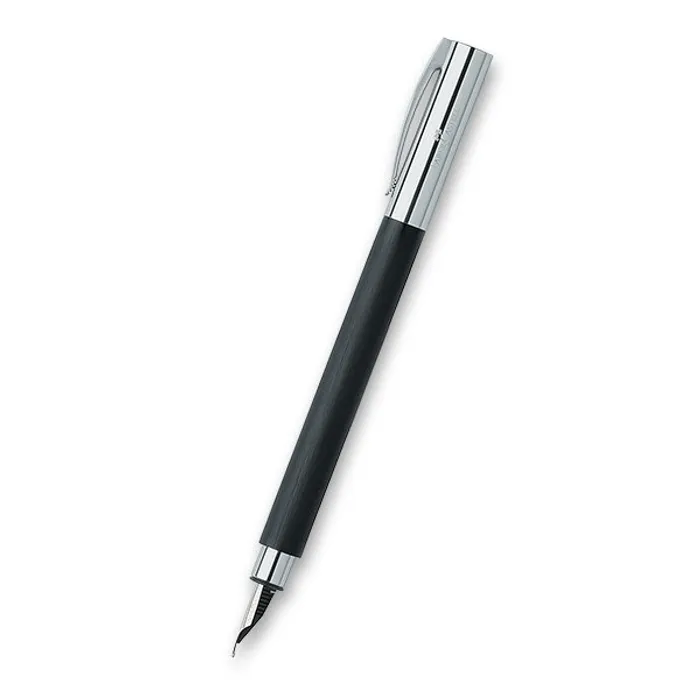 Główne zdjęcie produktu Plnicí pero Ambition Precious resin, M, černá Faber-Castell 148141