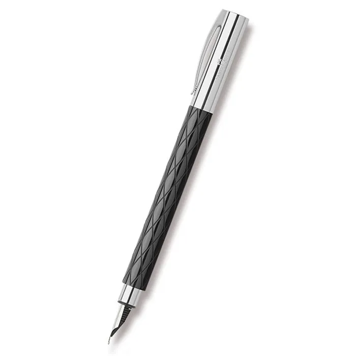 Główne zdjęcie produktu Plnicí pero Ambition Rhombus, M, černá Faber-Castell 148921
