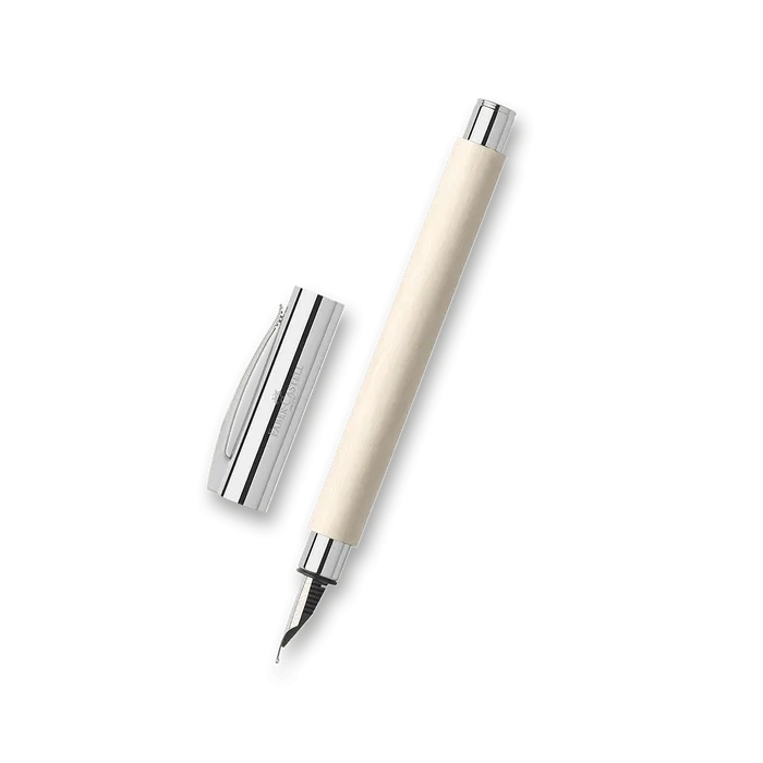 Główne zdjęcie produktu Plnicí pero Faber-Castell Ambition Precious Resin Cinematic White - hrot F