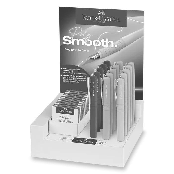 Główne zdjęcie produktu Plnicí pero Faber-Castell Poly Pen stojánek, 15 ks