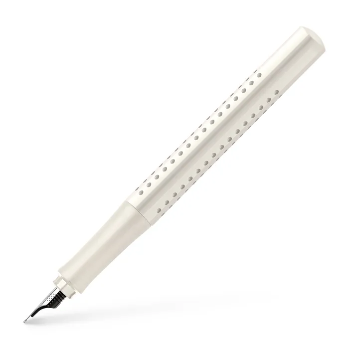 Główne zdjęcie produktu Plnicí pero Grip 2010, F, kokosová bílá Faber-Castell 140822