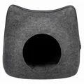Następne zdjęcie produktu Filcowa jaskinia KOT 38 x 35 x 37 cm ciemnoszara