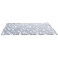 Następne zdjęcie produktu Pluszowy kocyk KENNY w kolorze niebieskim z kostkami i łapkami 150 x 100 cm