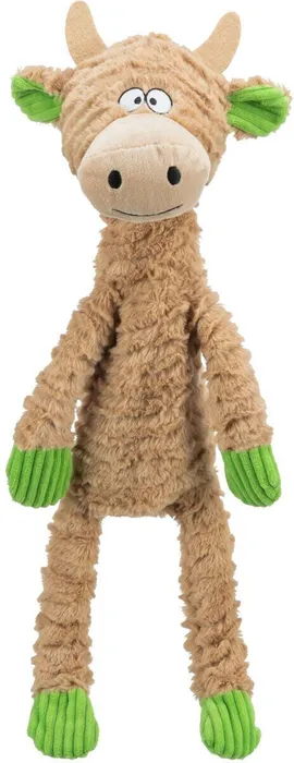 Główne zdjęcie produktu Plyšová kravička s vnitřním lanem, 50 cm, plyš/lano