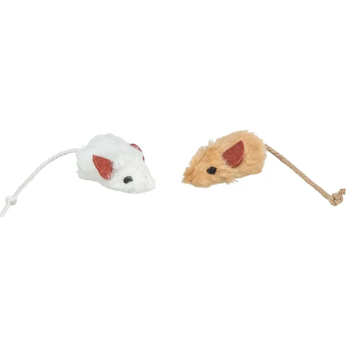 Główne zdjęcie produktu Plyšová myška s pevným středem a catnipem 5 cm (6ks/bal.)