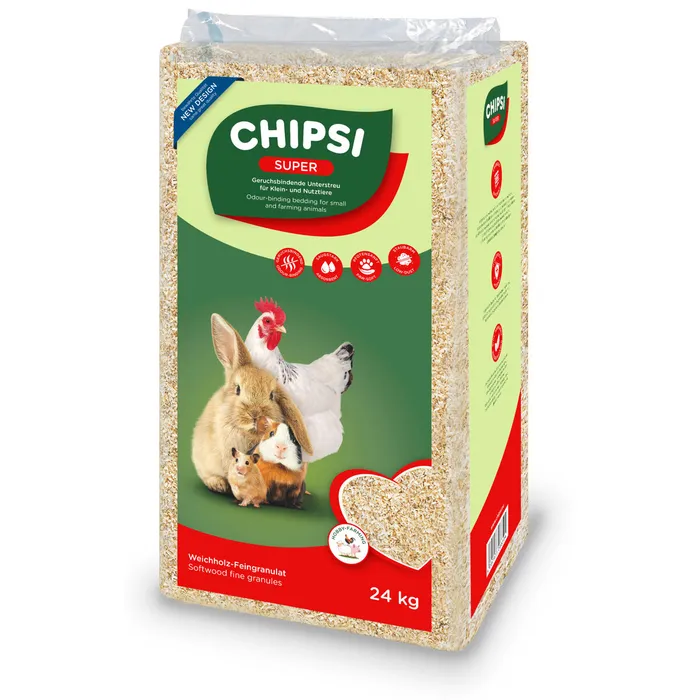 Główne zdjęcie produktu Podestýlka CHIPSI SUPER / TIERWOHL SUPER 24 kg