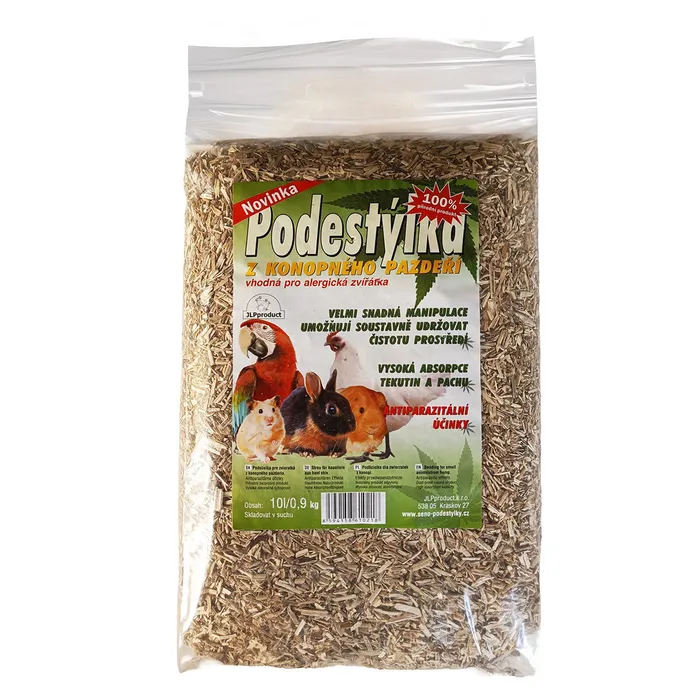 Główne zdjęcie produktu Podestýlka z konopného pazdeří 10 l