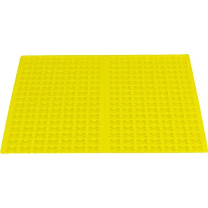 Główne zdjęcie produktu Podložka na pečení KOSTIČKY, 38 x 28 cm, silikon, neonově žlutá