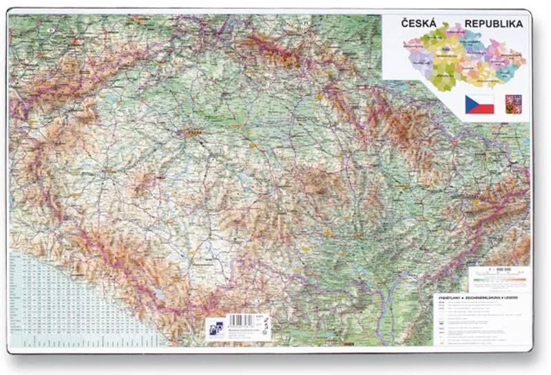 Główne zdjęcie produktu Podložka na stůl - Mapa České republiky 60 x 40 cm