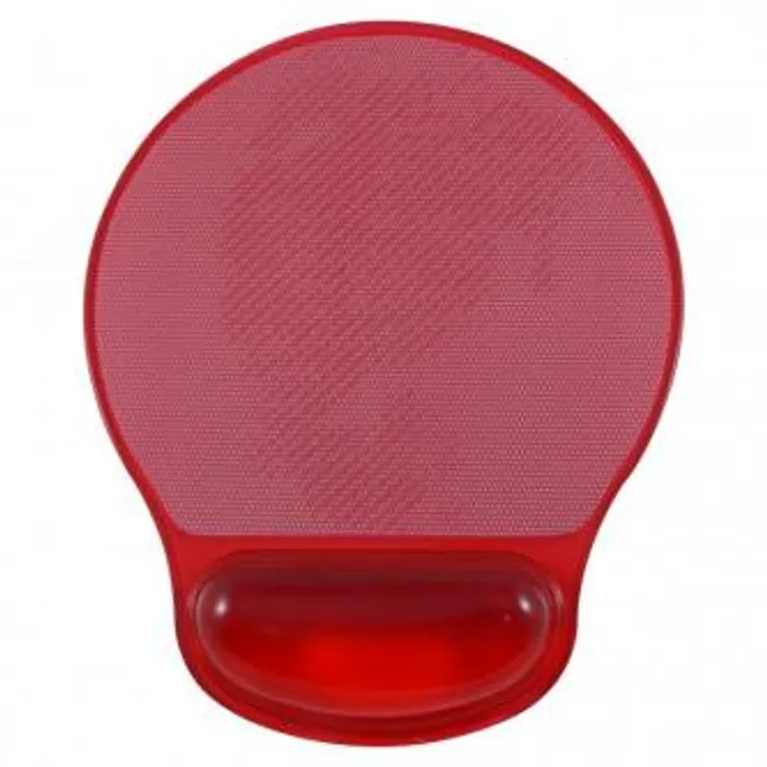 Główne zdjęcie produktu Podložka pod myš, ergonomická, gelová, červená, Logo, možnost vložit foto