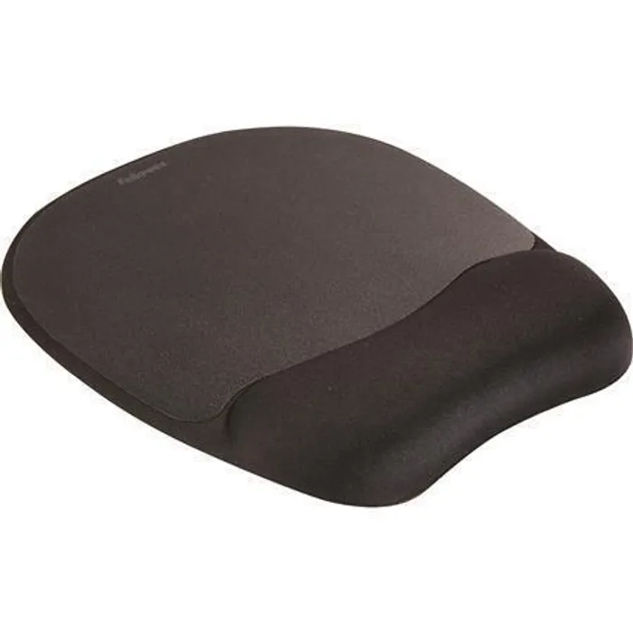 Główne zdjęcie produktu Podložka pod myš "Memory Foam", černá, s pěnovou opěrkou zápěstí, FELLOWES