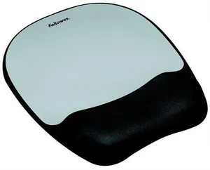Podkładka pod mysz "Memory Foam", szara, z podparciem dłoni z pianki, FELLOWES