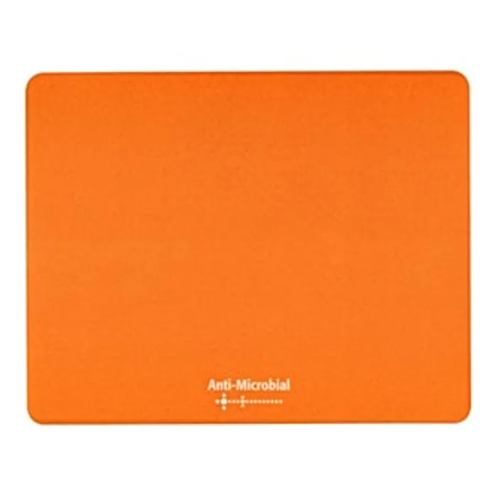 Główne zdjęcie produktu Podložka pod myš, Polyprolylen, oranžová, 24x19cm, 0.4mm, Logo, antimikrobiální