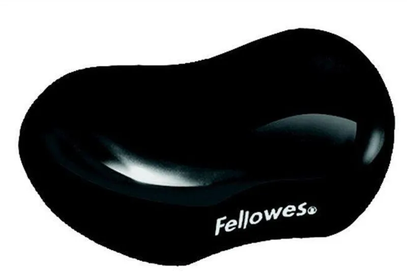 Główne zdjęcie produktu Podložka pod zápěstí CRYSTAL, ergonomická, gelová, černá, Fellowes