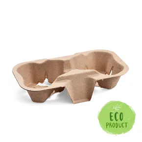 Taca z uchwytem (PAP) na 2 kubki 19 x 11 cm [50 szt]