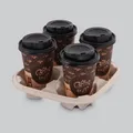 Następne zdjęcie produktu Taca z uchwytem (PAP) na 2 kubki 19 x 11 cm [50 szt]