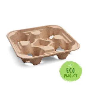 Taca z uchwytem (PAP) na 4 kubki 22 x 22 cm [50 szt]