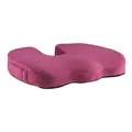 Poduszka pod pośladki, ergonomiczna, w kolorze wina czerwonego, pianka memory, Powerton