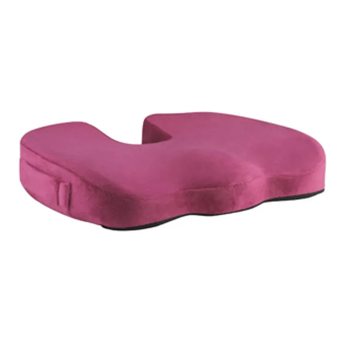 Główne zdjęcie produktu Podsedák, pod hýždě, ergonomický, vínově červený, paměťová pěna, Powerton