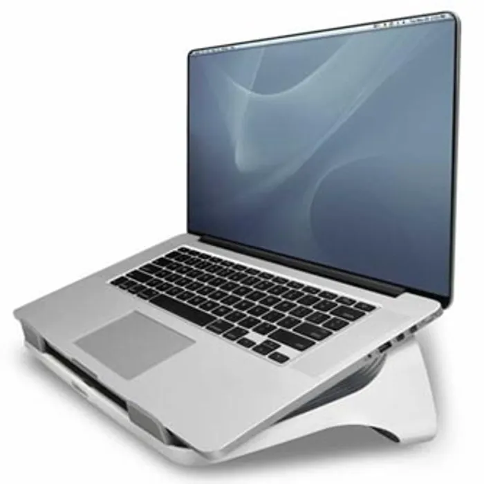 Główne zdjęcie produktu Podstavec I-Spire pod notebook, bílý, plast, 6 kg nosnost, Fellowes