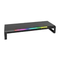 Następne zdjęcie produktu Podstavec pod monitor, DZ-01, 4x USB Hub 2.0, černý, plast, 20 kg nosnost, Marvo, Rainbow