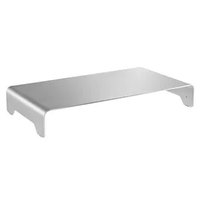 Podstawa pod monitor, nowoczesny minimalistyczny design, srebrny, aluminium, 10 kg nośność, Powerton, ergo, apple styl