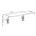 Następne zdjęcie produktu Podstawa pod monitor, mocowana do blatu biurka, czarny, metal / płyta mdf, 20 kg nośność, Powerton, ergo