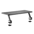 Następne zdjęcie produktu Podstawa pod monitor, mocowana do blatu biurka, czarny, metal / płyta mdf, 20 kg nośność, Powerton, ergo