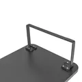 Następne zdjęcie produktu Podstawa pod monitor, łatwy montaż, miejsce na klawiaturę, czarny, metal / płyta mdf, 20 kg nośność, Powerton, ergo