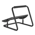 Następne zdjęcie produktu Podstawa ergonomiczna pod nogi, możliwość rozciągnięcia nóg, czarny, stal, 25 kg nośność, Powerton, regulowana wysokość