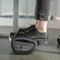 Podstawa, ergonomiczna pod nogi, regulowane nachylenie, czarny, plastikowy