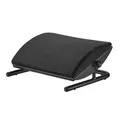 Następne zdjęcie produktu Podstawa ergonomiczna pod nogi, wyjmowana miękka poduszka, czarny, stal, 25 kg nośność, Powerton