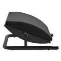 Następne zdjęcie produktu Podstawa ergonomiczna pod nogi, wyjmowana miękka poduszka, czarny, stal, 25 kg nośność, Powerton