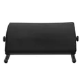 Następne zdjęcie produktu Podstawa ergonomiczna pod nogi, wyjmowana miękka poduszka, czarny, stal, 25 kg nośność, Powerton