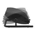 Następne zdjęcie produktu Podstawa ergonomiczna pod nogi, wyjmowana miękka poduszka, czarny, stal, 25 kg nośność, Powerton