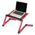 Podstawka pod laptopa, z możliwością obrotu 360°, różowa, aluminiowo-plastikowa, nośność 10 kg