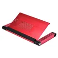Podstawka pod laptopa, z możliwością obrotu 360°, różowa, aluminiowo-plastikowa, nośność 10 kg