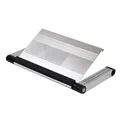 Podstawa pod notebook, obrotowa 360°, srebrna, aluminium-plastik, nośność 10 kg