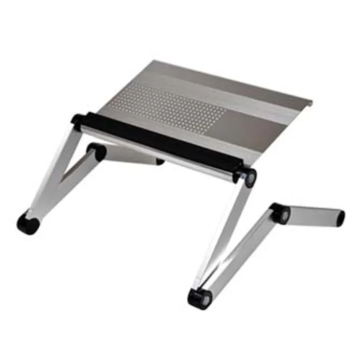 Główne zdjęcie produktu Podstavec pod notebook, s možností rotace o 360°, stříbrný, hliník-plast, 10 kg nosnost