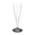Następne zdjęcie produktu Kieliszek do szampana (PS) dwuczęściowy czarna nóżka średnica 60mm 0,1L [20 szt]
