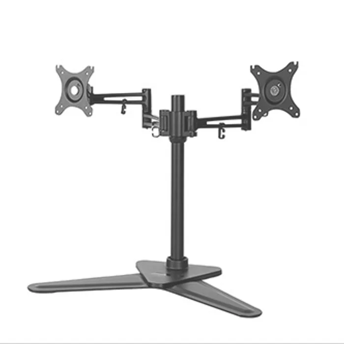 Główne zdjęcie produktu Polohovatelný držák pro 2 monitory, 10KG, volně stojící, 17"-30", 75x75/100x100