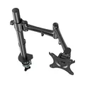 Regulowany uchwyt na monitor, 10KG, zacisk, 17"-30", obrotowy, czarny